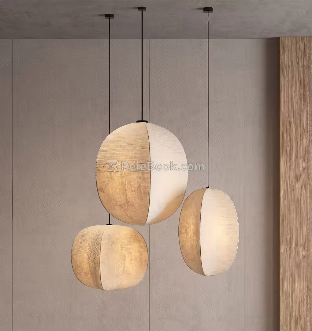 Quiet chandelier multi-head chandelier 3d model
