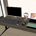 Computer Desktop Computer Laptop Monitor 3d model