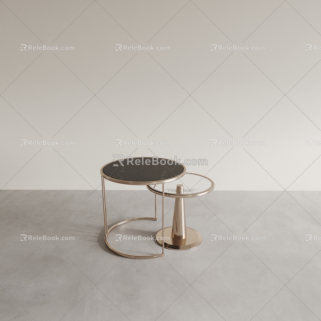 Side Table Round Table Coffee Table Round Table Low Table Corner Table Square Table 3d model