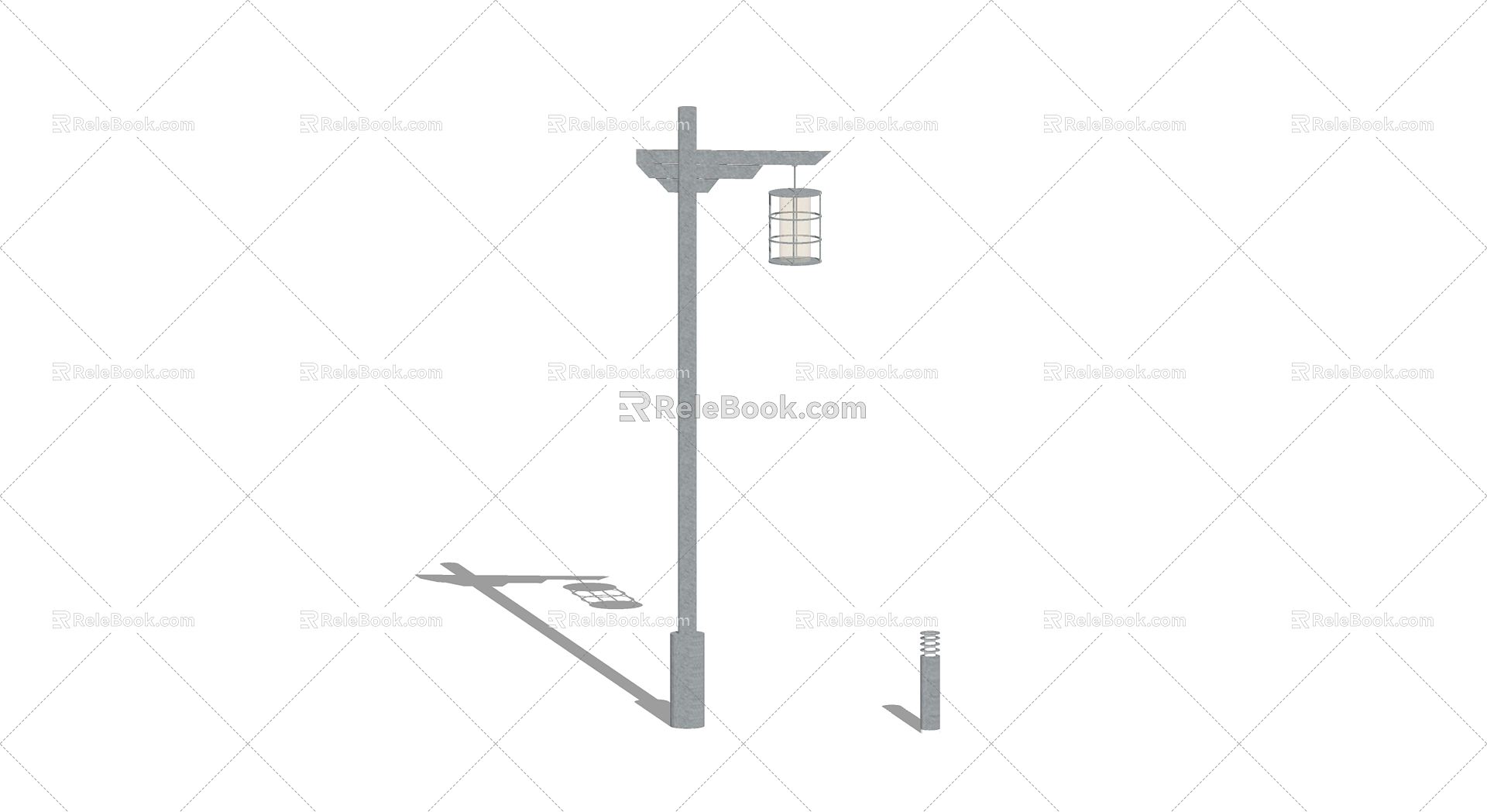 New Chinese Street Lamp 3d model