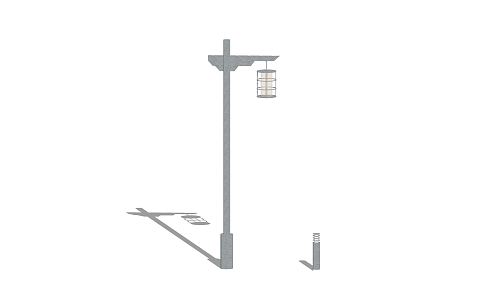 New Chinese Street Lamp 3d model