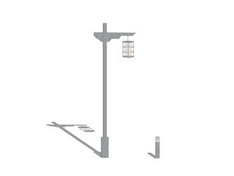 New Chinese Street Lamp 3d model