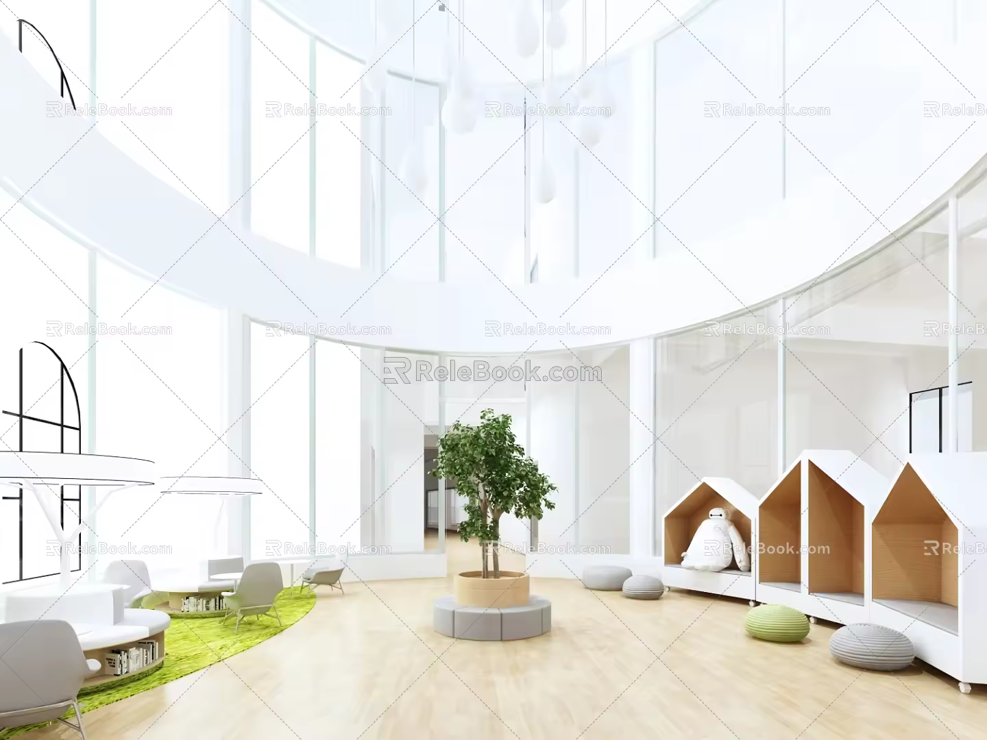 Modern Reception Room Comprehensive Reception Room 3d model