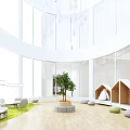 Modern Reception Room Comprehensive Reception Room 3d model