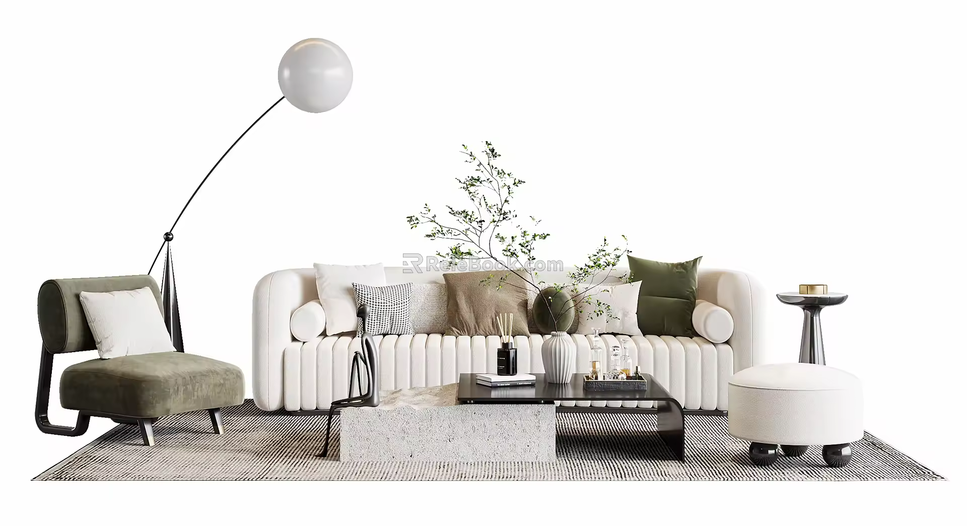 Modern Sofa Coffee Table Combination Sofa Coffee Table 3d model