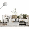 Modern Sofa Coffee Table Combination Sofa Coffee Table 3d model