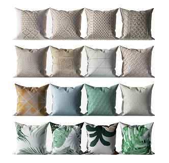 Nordic Pillow Combination 3d model