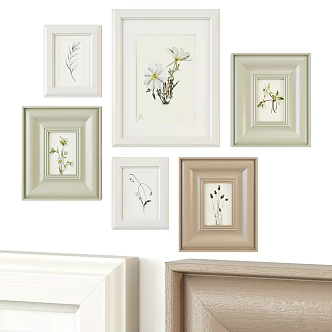 Jane European decorative hanging picture combination 3d model