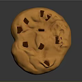 Golden Brown Chocolate Chip Cookie With Soft Texture And Chocolate Chunks
