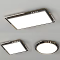 Modern Ceiling Lights With Rectangular And Round Stylish Shapes For Home 3d model