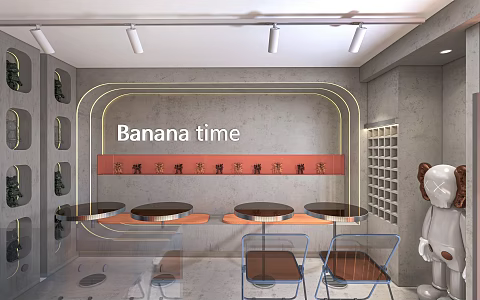Modern Milk Tea Shop Sweet Shop Bakery Cake Shop Beverage Shop 3d model
