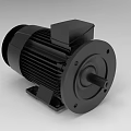 Robust Industrial Electric Motor Featuring Black Housing Cooling Fins Shaft And Stable Base