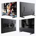 Smart Modern TV with Ultra Thin Bezel and High Definition 3d model