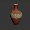 Modern Bottle African Artifacts African Jar Carved Artifacts 3d model