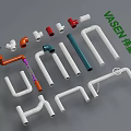 VASEN Plumbing Pipes With Various Colors And Fittings In Different Shapes