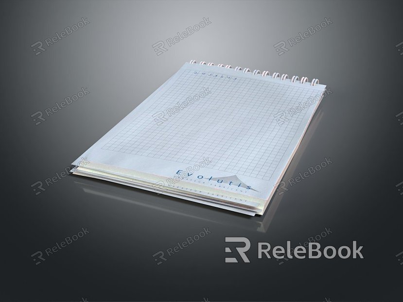 Modern book cartoon book cartoon book model