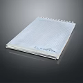 Light Colored Spiral Bound Notebook With Grid Lines And Evernote Logo On Dark Background