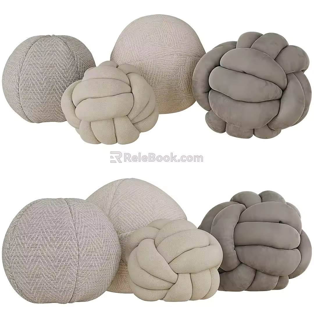 Modern Pillow Spherical Pillow 3d model