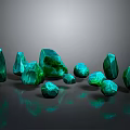 Green Household Decorative Items With Various Shapes And Smooth Surfaces