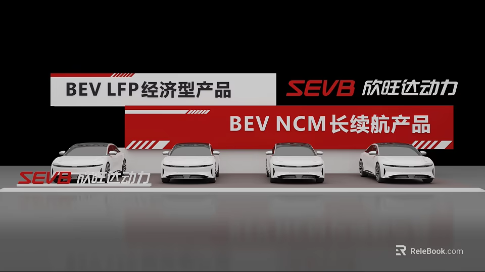 SEVB BEV Electric Vehicles With LFP Economy And NCM Long Range Products 3d model 