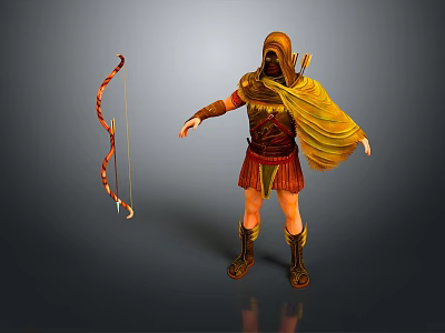 Ranger Ronin Swordsman Martial Arts Hunter Ancient Hunter Hero Assassin Killer Tramp 3d model