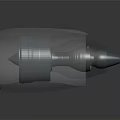 3D Rendered Mechanical Turbine Component with Transparent Casing and Detailed Internal Structure