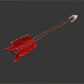 Traditional Red Arrow With Metal Shaft And Red Fletching Design