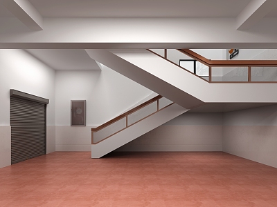 LABORATORY CORRIDOR STAIRS 3d model