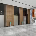 Lobby Front Desk Elevator 3d model
