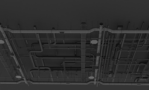 Modern Piping 3d model