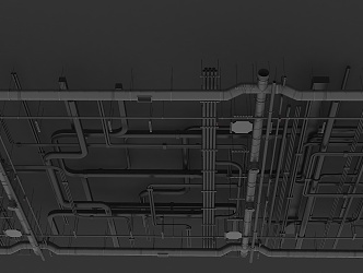 Modern Piping 3d model