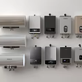 Various Types Of Modern Home Water Heaters With Stylish Designs And Colors