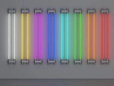 Colorful LED Wall Lights With Multiple Color Options For Home Decoration 3d model