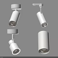 White Modern Downlights and Spotlights Ceiling Mounted Lighting Fixtures with Adjustable Design