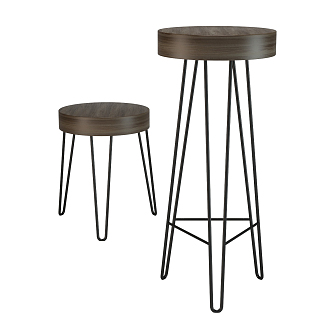 Modern Bar Stool Chair 3d model