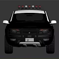 Modern Police SUV Car With Roof Mounted Red Blue Lights And Sleek Exterior Design