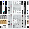 Modern Elevator Button Elevator Switch Elevator Operation Panel Button Elevator Button Elevator Component 3d model