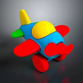Colorful Playful Toy Spaceship For Children With Vibrant Wings And Body