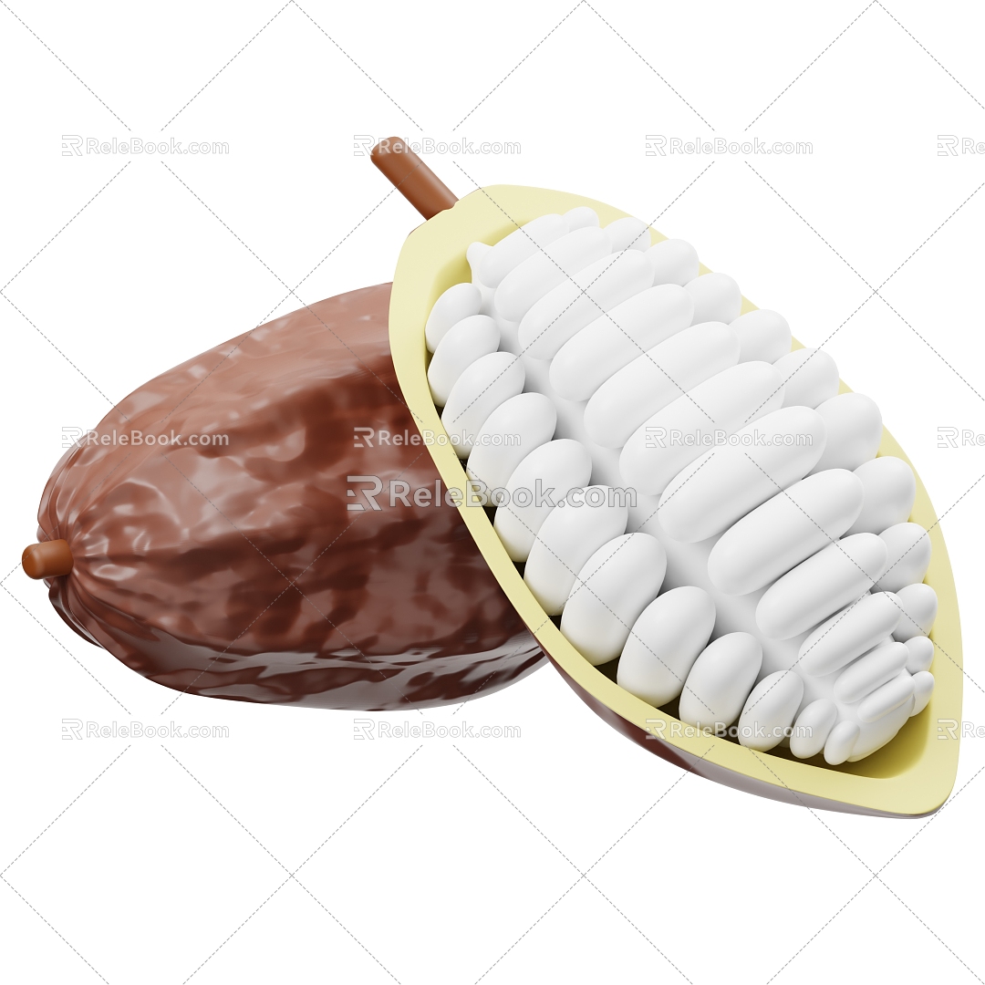 Modern Date Palm Fruit Cartoon Fruit 3d model