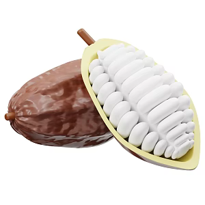 Modern Date Palm Fruit Cartoon Fruit 3d model