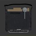 Portable Electronic Audio Device With Display Screen Control Knobs And Antenna