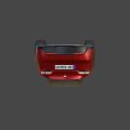 Red Modern Car With Sleek Body Black Wheels And Front Design Features