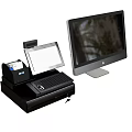Cash register computer 3d model
