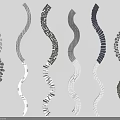 Curved Stepping Stones Design For Landscape With Various Stone Materials And Patterns