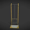Trolley Cart Cargo Cart Shelf 3d model