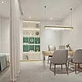 Modern Hospital Outpatient Department Interior With Wall Lockers Reception Desk And Lighting