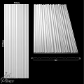 Stylish White Textured Wall Panel Design For Modern Interior Decorative Surface