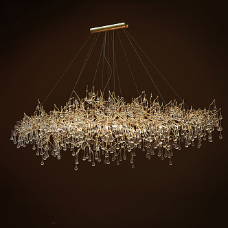 Crystal chandelier 3d model