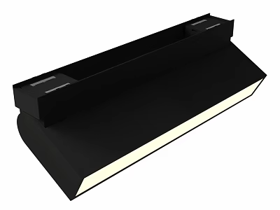 Sleek Modern Black Downlight Spotlight With Elongated LED Ceiling Lighting Design 3d model