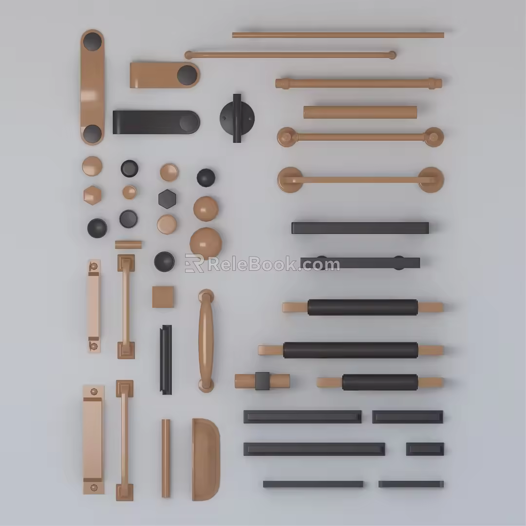 Modern Door Handle 3d model